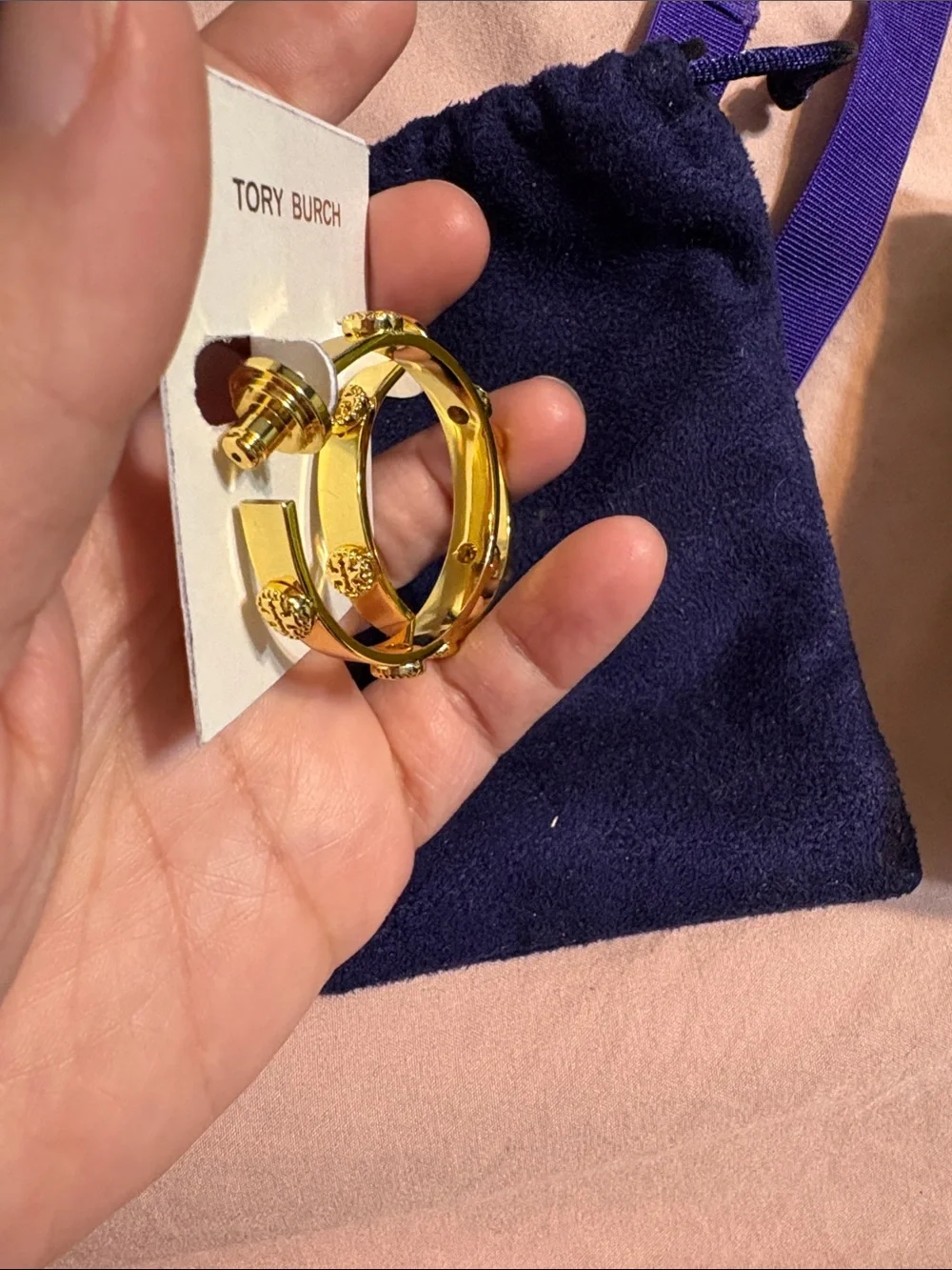 Tory Burch Blue, Purple and Yellow Patterned Accessories Box